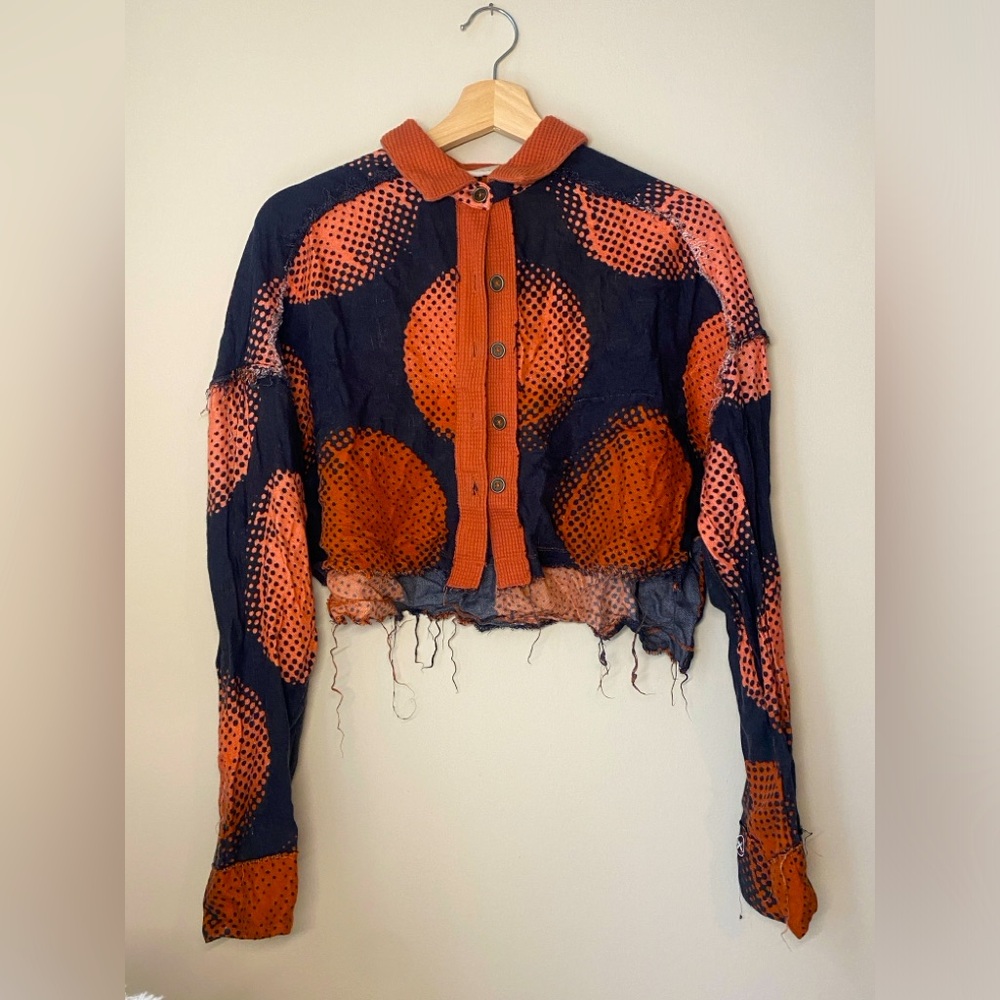 Urban Outfitters Cropped Distressed Long Sleeve